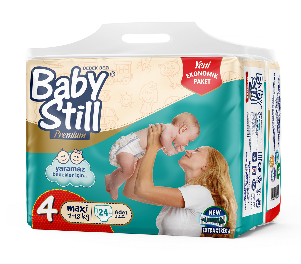 Baby Still Premium - Standard Pack - Maxi 4 (7-18 Kg) 24 Stück