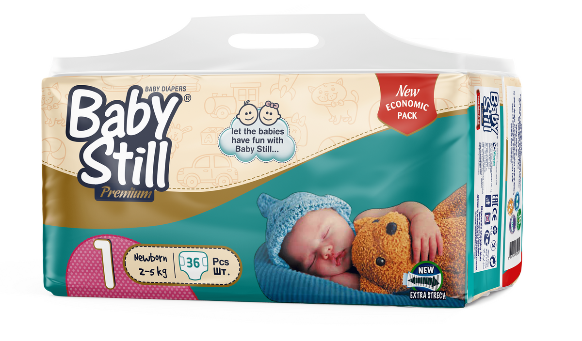 Baby Still Premium - Standard Pack - New Born 1 (2-5 Kg) 36 Stück