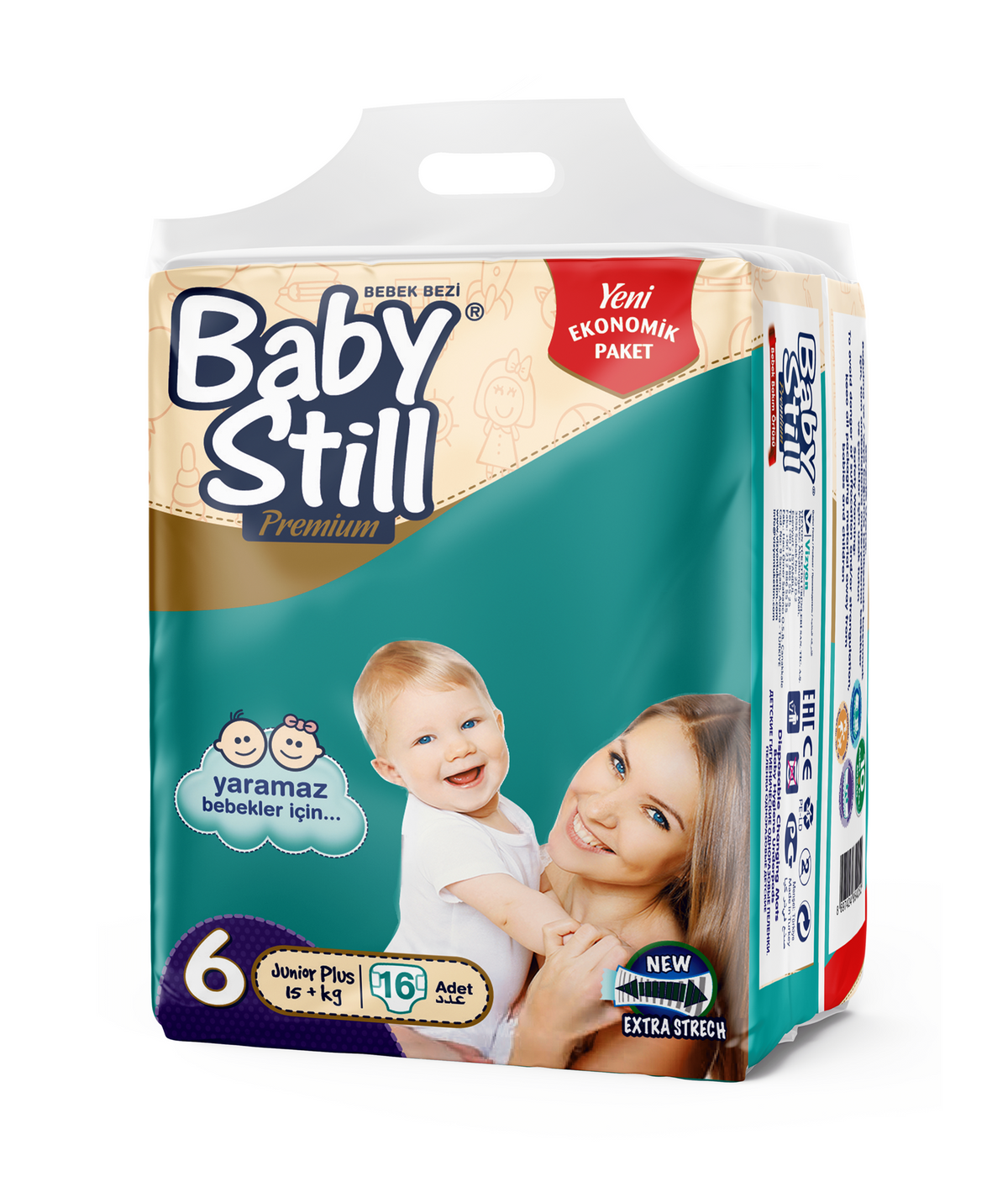 Baby Still Premium - Standard Pack - Junior Plus 6 (15+ Kg) 16 Stück